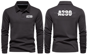 AIRBUS A380 LONG SLEEVE POLO